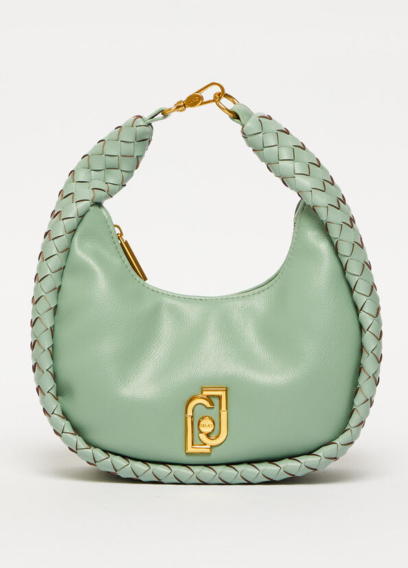 Sacs À Bandoulière Liu Jo Braided Shoulder With Logo Femme Menthe | WIG-290318