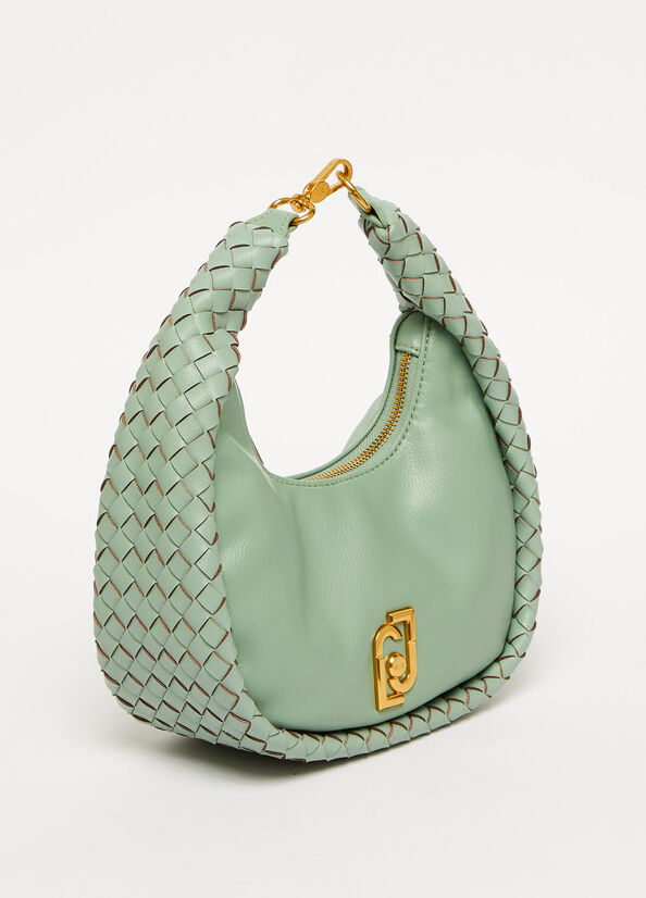 Sacs À Bandoulière Liu Jo Braided Shoulder With Logo Femme Menthe | WIG-290318