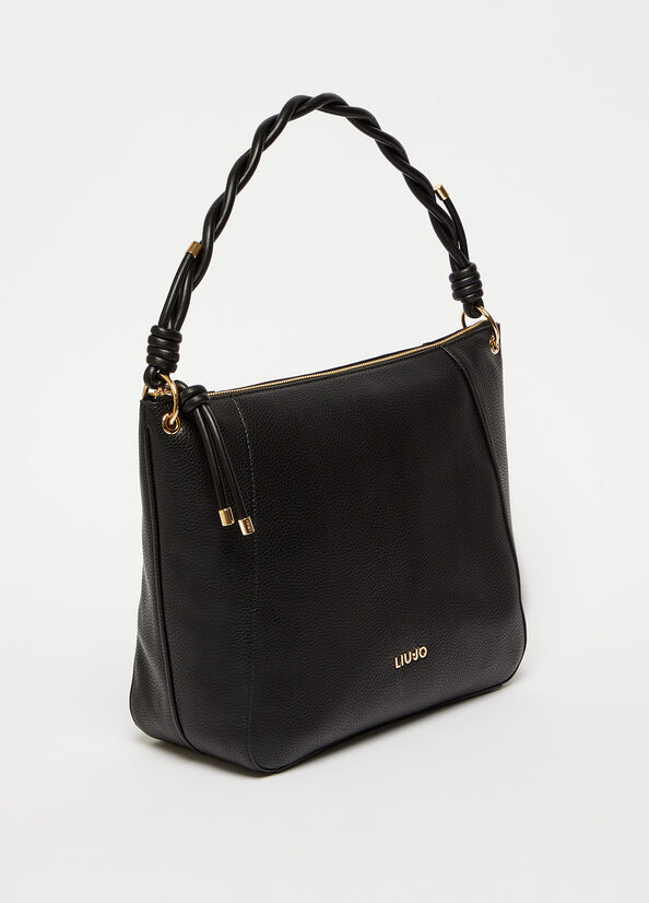 Sacs À Bandoulière Liu Jo Eco-Friendly Femme Noir | COL-637420