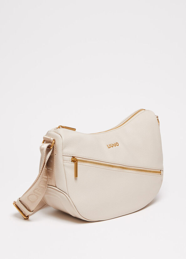 Sacs À Bandoulière Liu Jo Eco-Friendly Femme Beige | LCM-673459