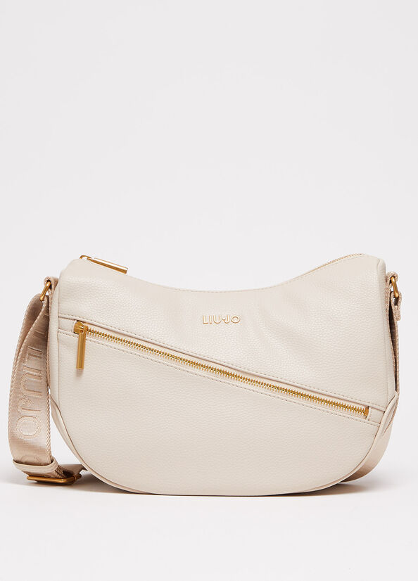 Sacs À Bandoulière Liu Jo Eco-Friendly Femme Beige | LCM-673459