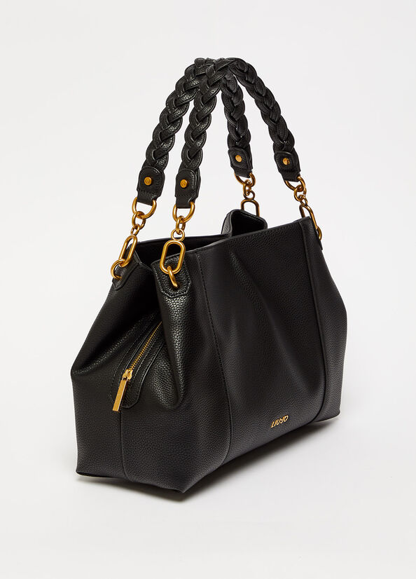 Sacs À Bandoulière Liu Jo Eco-Friendly Femme Noir | PKE-170236