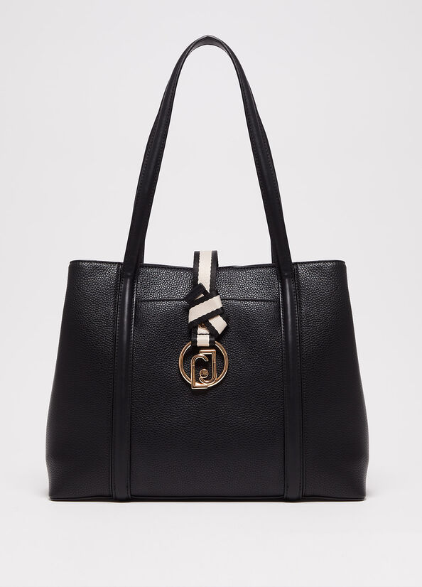 Sacs À Bandoulière Liu Jo Eco-Friendly Femme Noir | YCP-842769