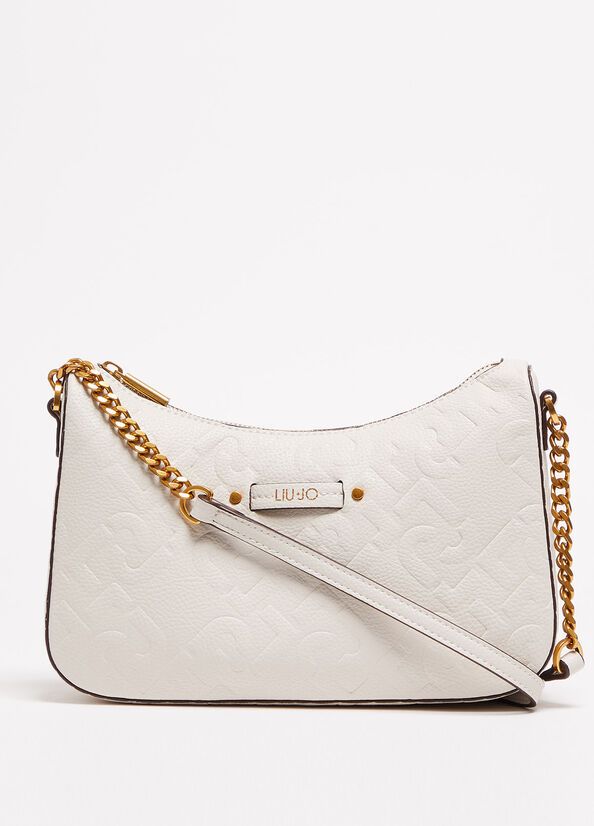 Sacs À Bandoulière Liu Jo Eco-Friendly Shoulder Femme Blanche | MIZ-357018