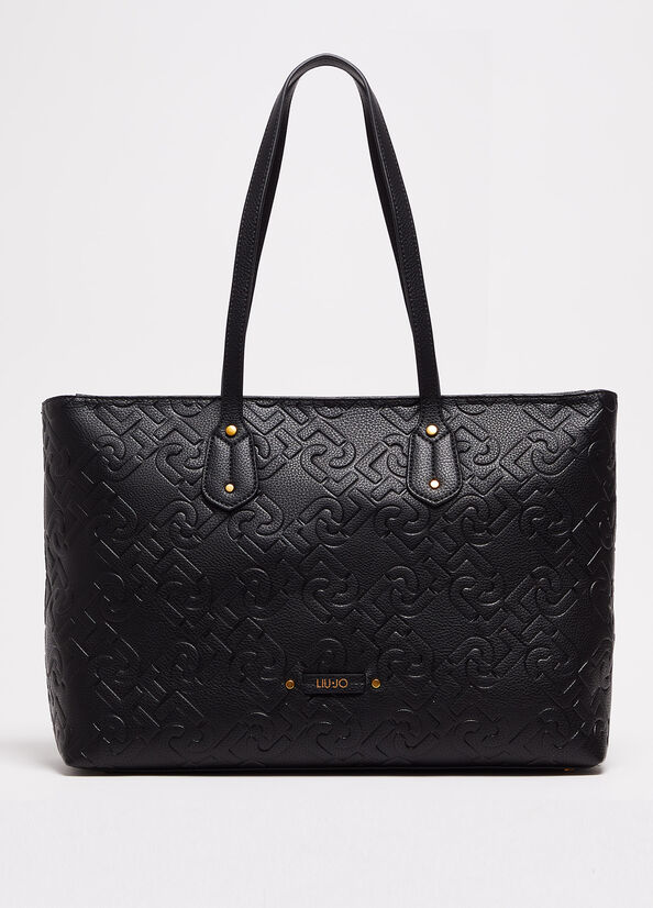 Sacs À Bandoulière Liu Jo Fabric Femme Noir | QLH-063517