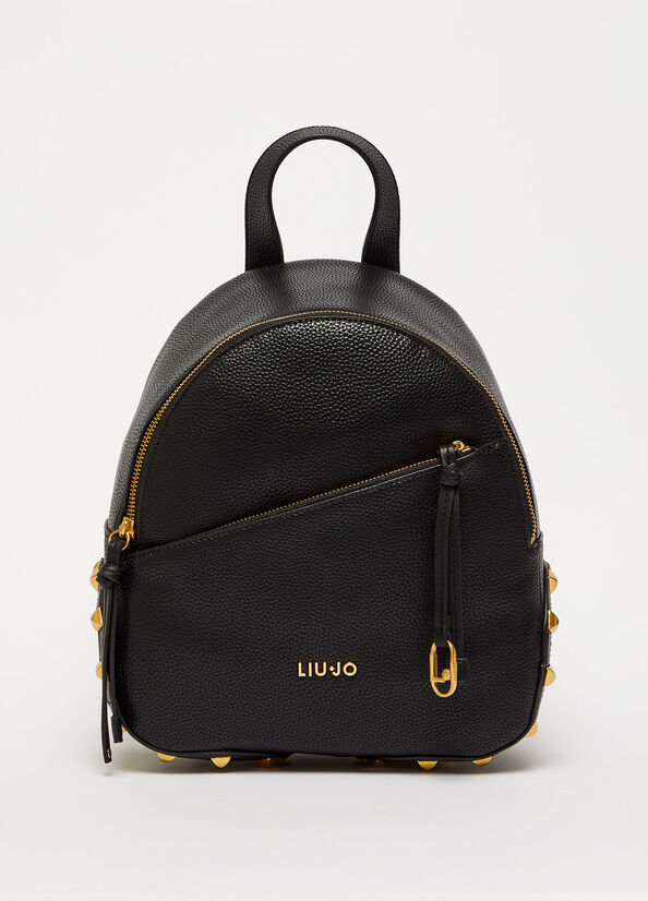 Sacs À Dos Liu Jo Eco-Friendly Femme Noir | EJW-654792