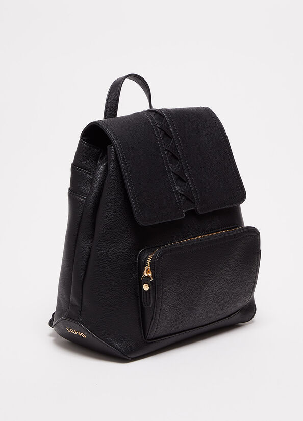 Sacs À Dos Liu Jo Eco-Friendly Femme Noir | IGO-542879