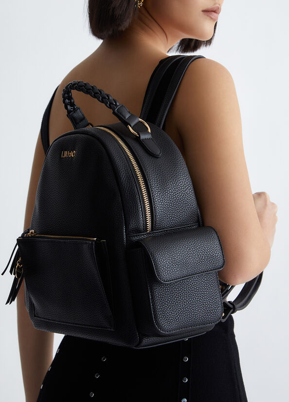 Sacs À Dos Liu Jo Eco-Friendly Femme Noir | YPT-614052