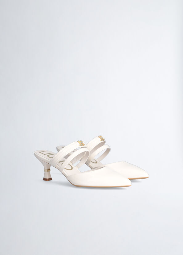 Sandales Liu Jo With Low Heel Femme Blanche | DIO-972856