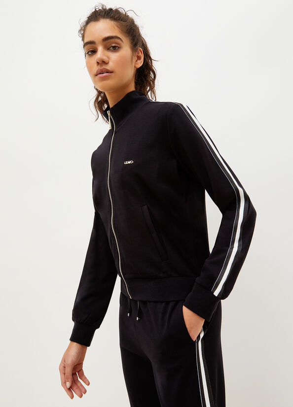 Sweats Liu Jo With Zip Femme Noir | SWB-642307