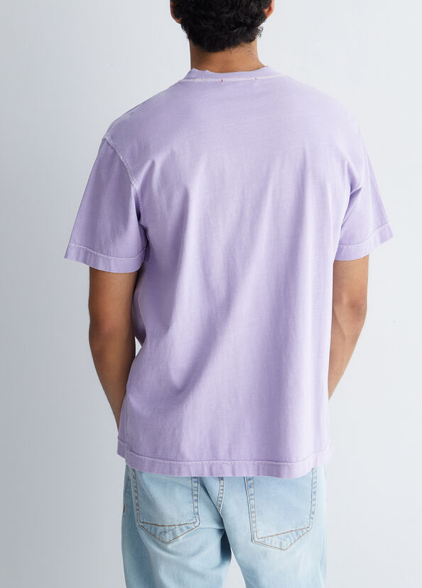 T Shirts Liu Jo With Logo Homme Violette | KHF-316504