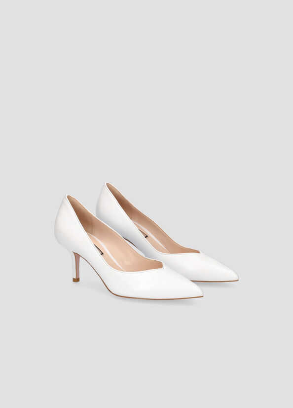 Talons Hauts Liu Jo Cuir Femme Blanche | DSM-734021