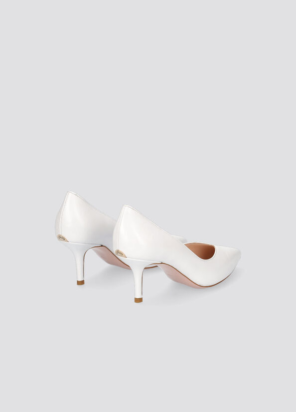 Talons Hauts Liu Jo Cuir Femme Blanche | DSM-734021