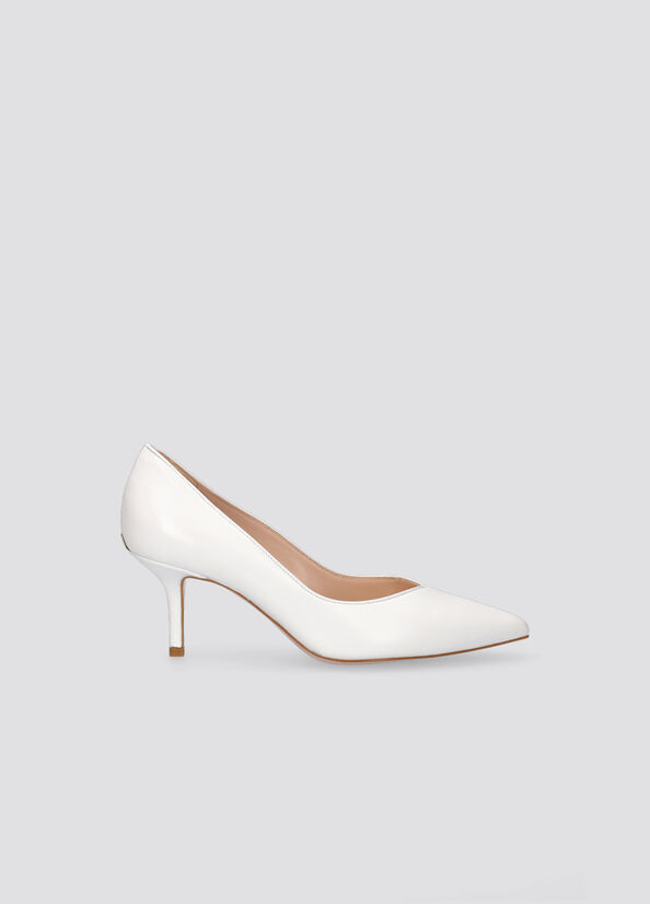 Talons Hauts Liu Jo Cuir Femme Blanche | DSM-734021