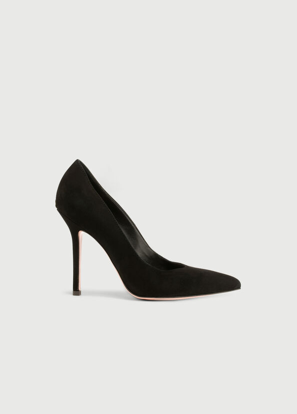 Talons Hauts Liu Jo Daim Femme Noir | LEJ-435876