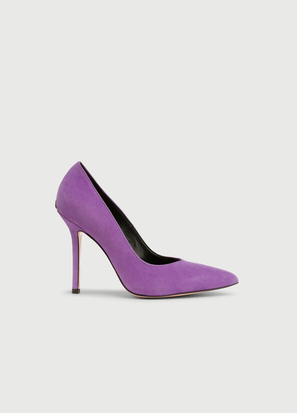 Talons Hauts Liu Jo Daim Femme Violette | LYH-543918