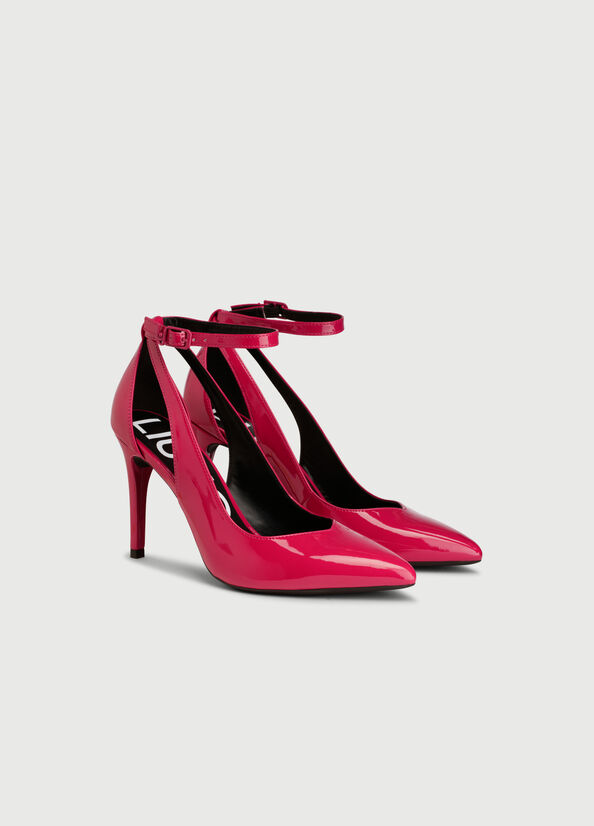 Talons Hauts Liu Jo Vernis Cuir Femme Fushia | NZP-583690