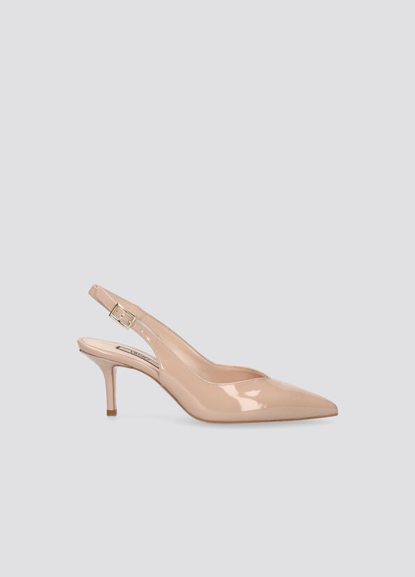 Talons Hauts Liu Jo Vernis Slingback Femme Beige | PAW-764109