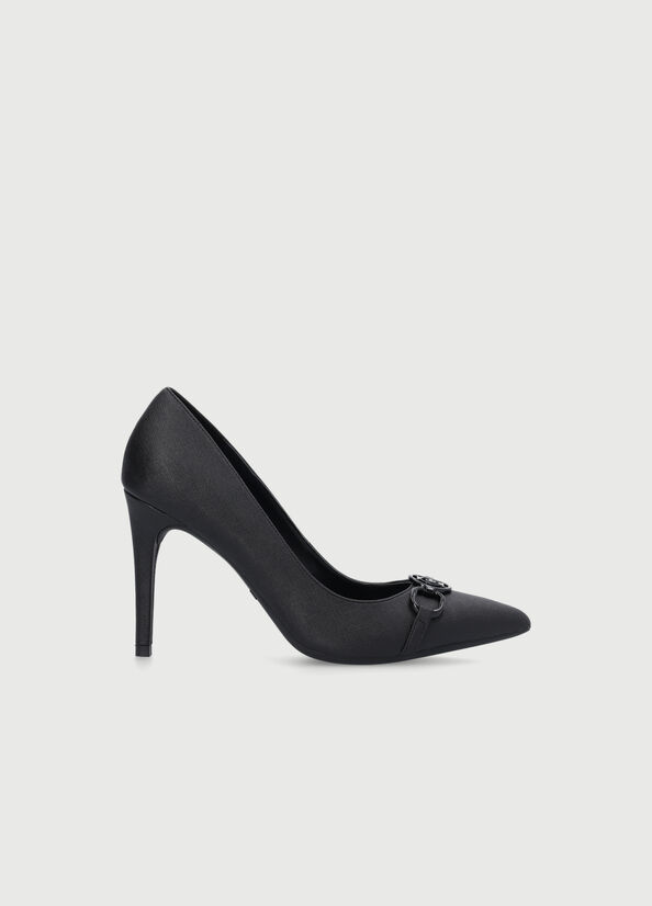 Talons Hauts Liu Jo With Logo Femme Noir | FZI-589624