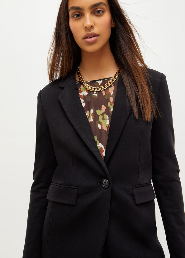 Vestes Liu Jo Fabric Blazer Femme Noir | LKG-825109