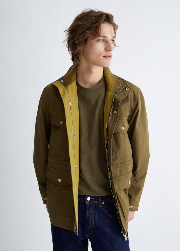 Vestes Liu Jo Military Green Field Homme Vert | HES-759416