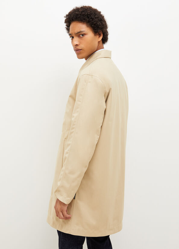 Vestes Liu Jo Rembourré Trench Homme Beige | UHQ-834569