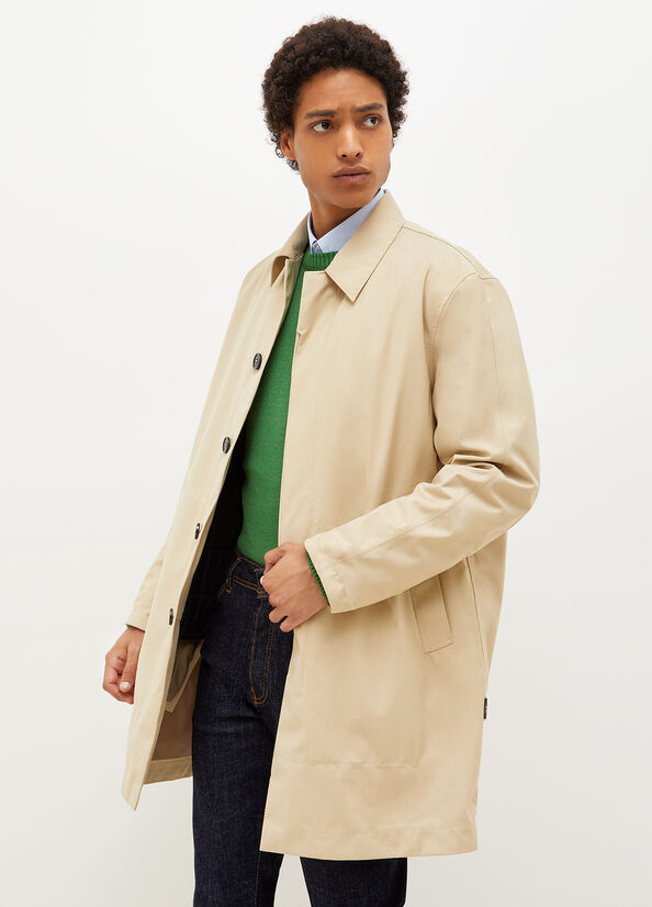 Vestes Liu Jo Rembourré Trench Homme Beige | UHQ-834569