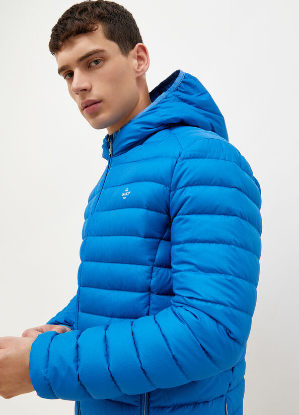 Vestes Liu Jo Rembourré With Hood Homme Bleu | BRN-053189