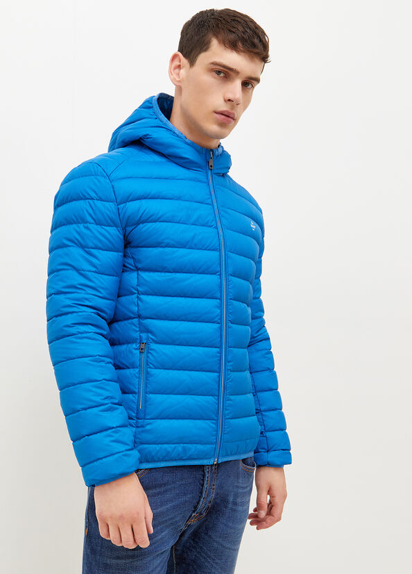 Vestes Liu Jo Rembourré With Hood Homme Bleu | BRN-053189