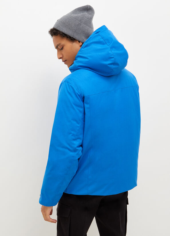 Vestes Liu Jo Rembourré With Hood Homme Bleu | CQZ-140537