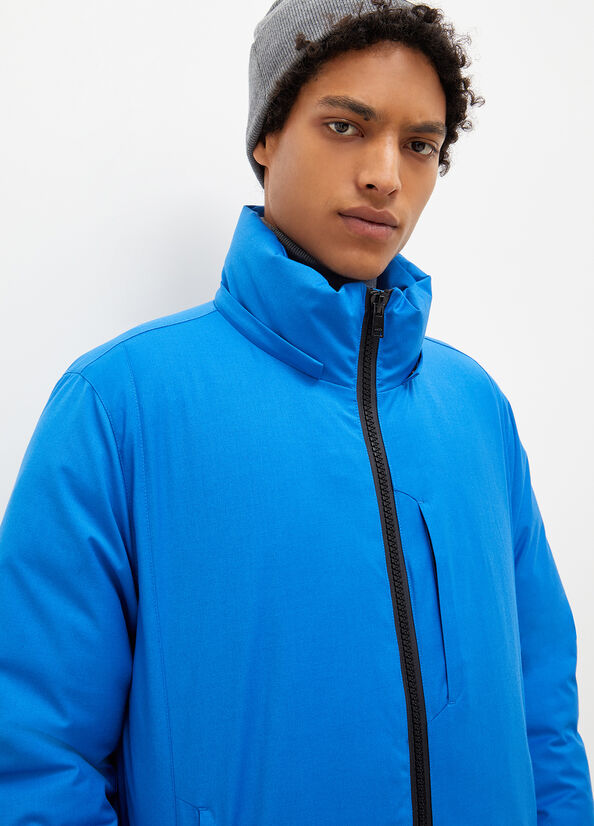 Vestes Liu Jo Rembourré With Hood Homme Bleu | CQZ-140537