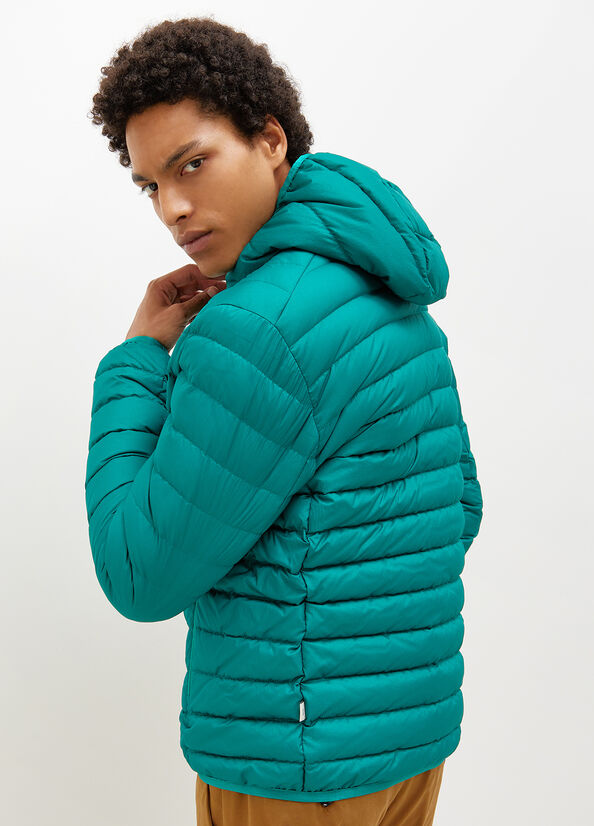 Vestes Liu Jo Rembourré With Hood Homme Turquoise | QIH-849506