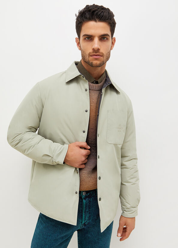 Vestes Liu Jo Reversible Over Homme Vert Olive | HEW-416973