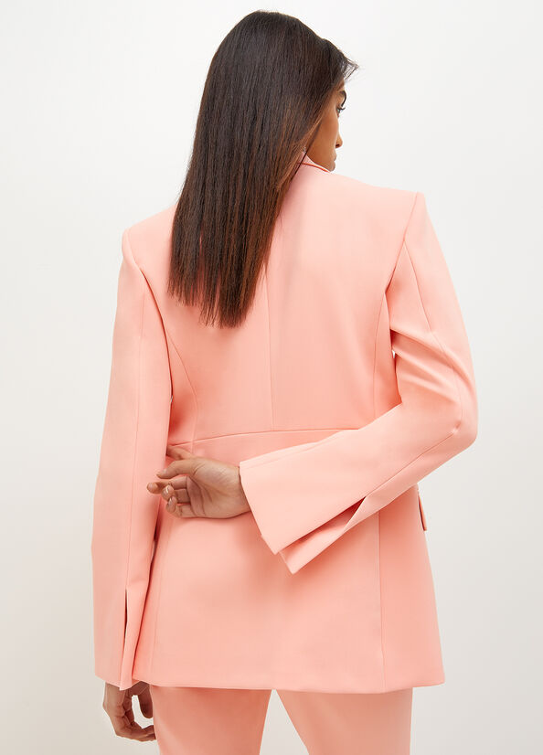 Vestes Liu Jo Stretch Fabric Blazer Femme Corail | VQU-176950