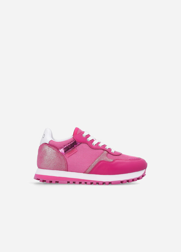 Baskets Liu Jo Brighty Mesh Femme Fushia | KQT-821409