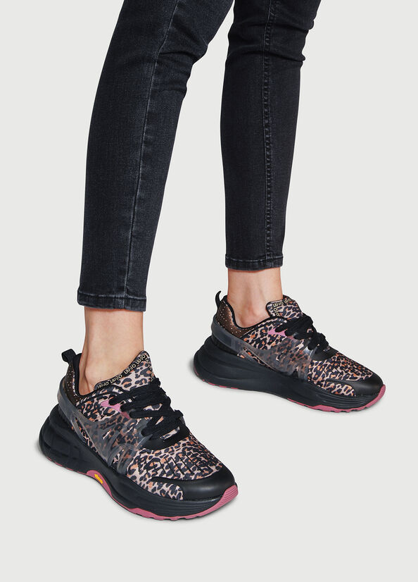 Baskets Liu Jo Powered By Vibram Femme Noir | ONW-169357