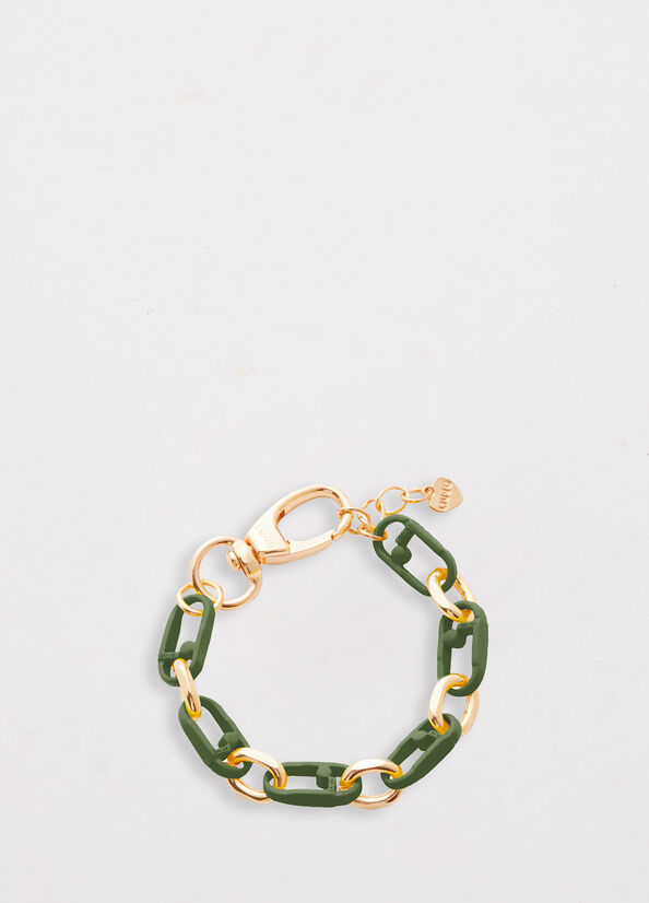 Bijoux Liu Jo Monogram Bracelet Femme Vert | DZK-926018