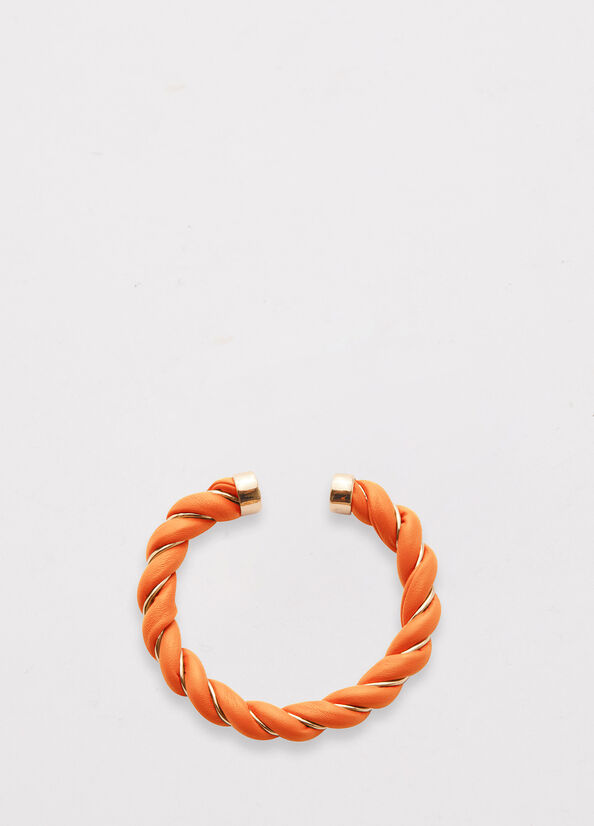 Bijoux Liu Jo Torchon-Effect Bracelet Femme Orange | CAN-714398