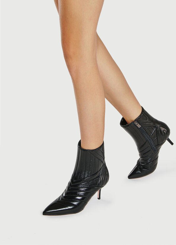 Bottines Liu Jo Matelassé With Heel Femme Noir | NYG-368751