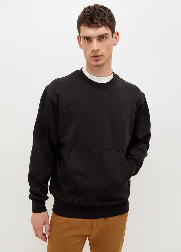 Chandails Liu Jo Crew Neck Homme Noir | VRQ-431208