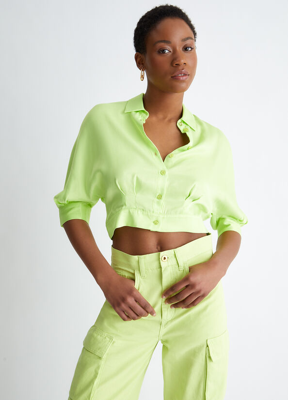 Chemises Liu Jo Eco-Friendly Femme Vert | TYF-937801