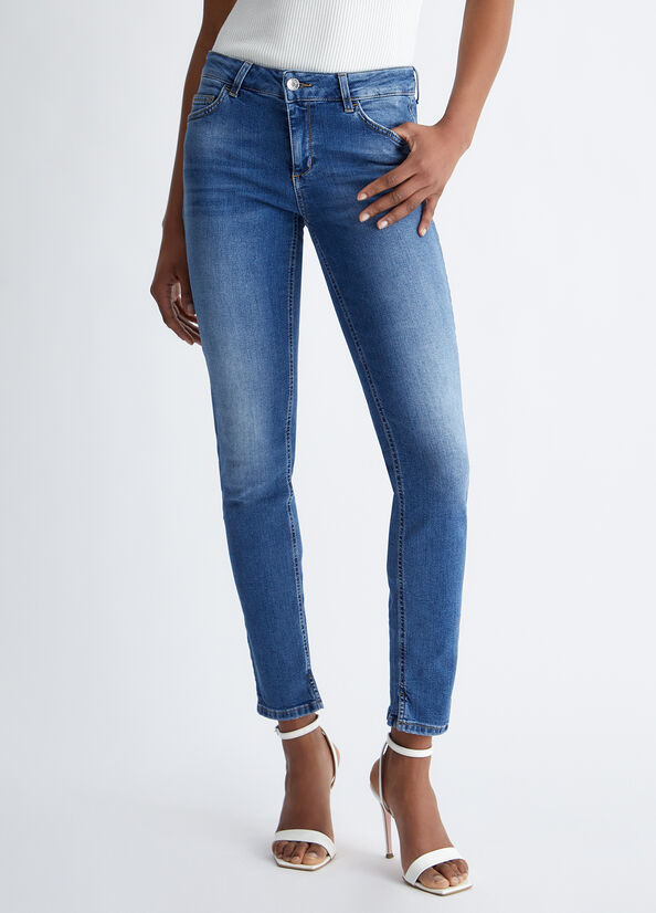 Jean Skinny Liu Jo Bottom Up Femme Bleu | GWU-169875