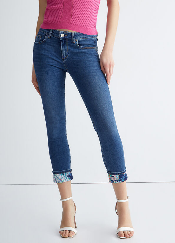 Jean Skinny Liu Jo Bottom Up Femme Bleu | UBP-918306