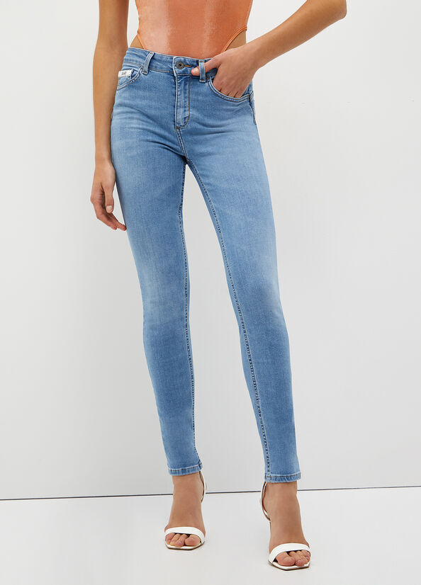 Jean Skinny Liu Jo Eco-Friendly Femme Bleu | UVI-658792