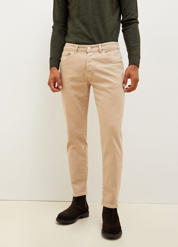 Jean Slim Liu Jo Tapered Homme Beige | SFH-915407