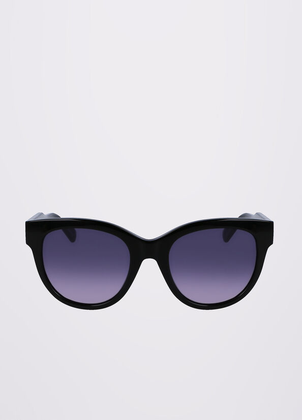 Lunettes de Soleil Liu Jo Acetate Femme Noir | USJ-509268