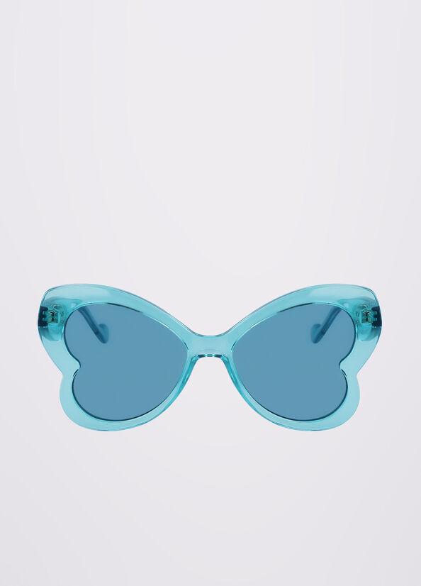 Lunettes de Soleil Liu Jo Butterfly Femme Turquoise Clair | TFO-014785