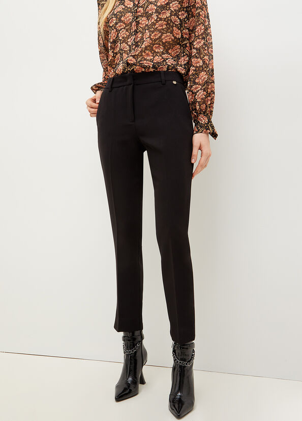 Pantalon Liu Jo Cigarette Femme Noir | IRF-597608