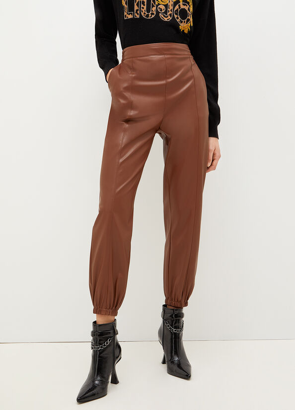 Pantalon Liu Jo Fabric Femme Marron | GHX-983615