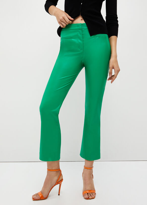 Pantalon Liu Jo Fabric Femme Vert | PEW-723810